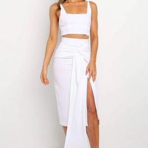 Petal and pup white two piece set